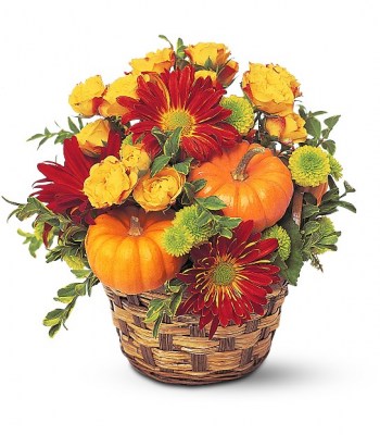 mounded-basket-flowers-pumpkin